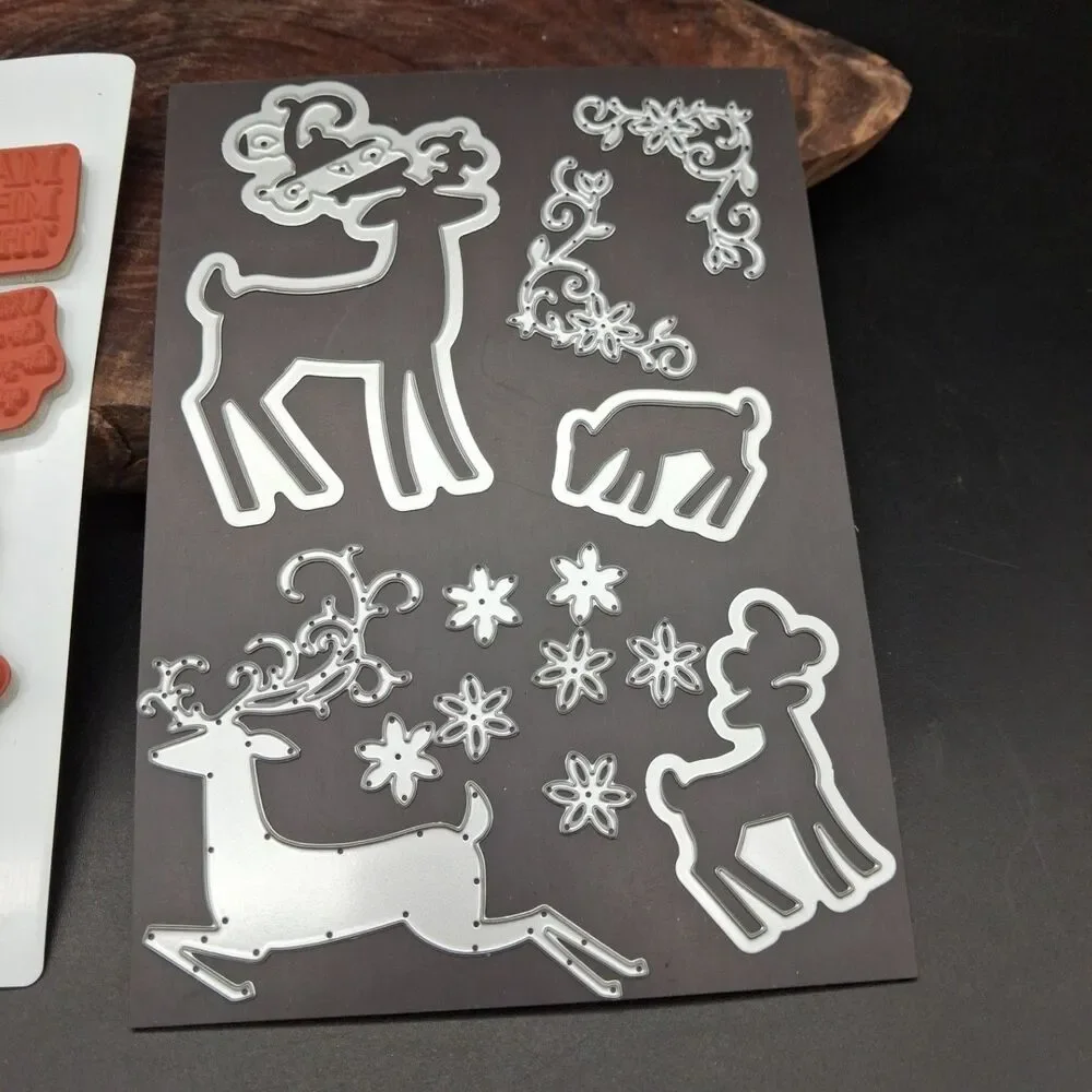 Stampin' Up! Dashing Deer Stamp Set & Detailed Deer Dies Bundle Retired